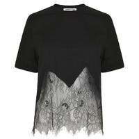 MCQ ALEXANDER MCQUEEN Lace Trim T Shirt