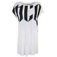 mcq alexander mcqueen dropped neck t shirt dress