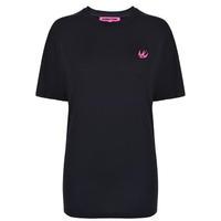 mcq alexander mcqueen swallow logo t shirt