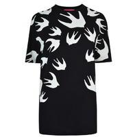 MCQ ALEXANDER MCQUEEN Swallow Print T Shirt