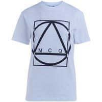 McQ Alexander McQueen Alexander McQueen Multi Geo Print white t-shirt women\'s T shirt in white