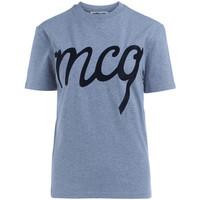 McQ Alexander McQueen T-Shirt Alexander McQueen in grey cotton with embroidered logo women\'s T shirt in grey