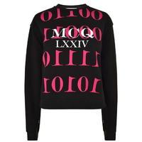 mcq alexander mcqueen graphic logo lace sweatshirt