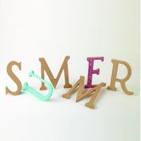 mdf letters w each