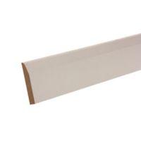 mdf mouldings primed skirting t145mm w94mm l2400mm pack of 1