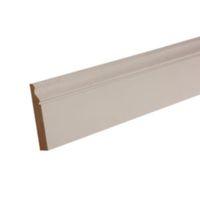 mdf mouldings primed skirting t18mm w119mm l2400mm pack of 1