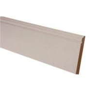 mdf mouldings primed skirting t18mm w119mm l2400mm pack of 2