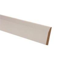 MDF Mouldings Primed Skirting (T)14.5mm (W)94mm (L)2400mm Pack of 4