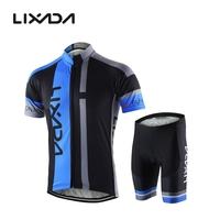 men breathable quick dry comfortable short sleeve jersey padded shorts ...