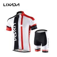 men breathable quick dry comfortable short sleeve jersey padded shorts ...