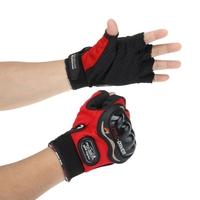 men motorcycle bike bicycle half finger anti slip 3d hard shell protec ...