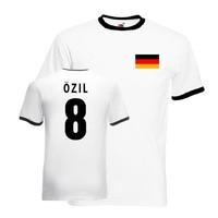 mesut ozil germany ringer tee white black