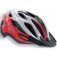 MET Crossover Helmet Red/White/Black