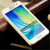 Metal Frame Acrylic Mirror Backplane Metal Hard Case for Samsung Galaxy A3