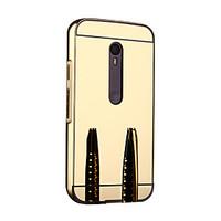 Metal Aluminum Frame Acrylic Plastic Mirror Back Cover Case For Motorola MOTO G3 G 3rd Gen