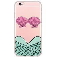 Mermaid Pattern TPU Ultra-thin Translucent Soft Back Cover for Apple iPhone 6s Plus/6 Plus/ 6s/6/ SE/5s/5