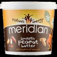 meridian nat smooth peanut butter salt 1000g