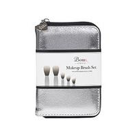 Metallic makeup brush set