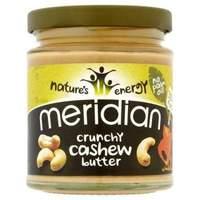 Meridian Natural Cashew Butter 170g Crunchy