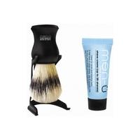 men u barbiere pure bristle shaving brush red