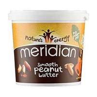 Meridian Peanut Butter Smooth 100% Nuts 1kg Tub