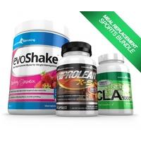 Meal Replacement Sports Bundle 3-in-1 Pack by Evolution Slimming