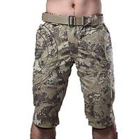 Men\'s Shorts Hunting Leisure Sports Waterproof Breathable Windproof Wearable Spring Summer Fall/Autumn Army Green