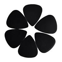 Medium 0.71mm Guitar Picks Plectrums Celluloid Solid Black 100Pcs-Pack