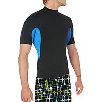 Men\'s Dive Skins Wetsuit Skin Ultraviolet Resistant Chinlon Diving Suit Short Sleeve Rash guard Diving Suits Swimwear Tops-Swimming