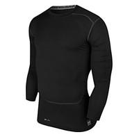 mens long sleeve running tops quick dry compression lightweight materi ...