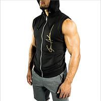 Men\'s Sleeveless Running Vest/Gilet Tops Breathable Sweat-wicking Spring Summer Fall/Autumn Sports WearExercise Fitness Racing Leisure