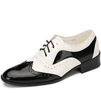 Men\'s Dance Shoes Leather Leatherette Patent Leather Synthetic Leather Leatherette Patent Leather SyntheticDance