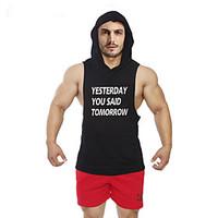 Men\'s Sleeveless Running Vest/Gilet Hoodie Shirt Sweatshirt Tank TopsBreathable Quick Dry Static-free Lightweight Materials Sweat-wicking