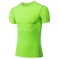 mens short sleeve running t shirt quick dry sweat wicking summer sport ...