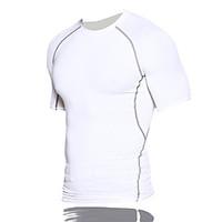 mens short sleeve running t shirt sweatshirt quick dry breathable refl ...