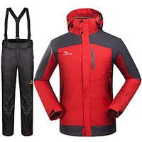 Men\'s 3-in-1 Jackets Waterproof Breathable Thermal / Warm Windproof Fleece Lining