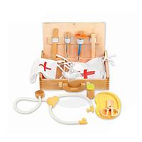 medical kits square model building toy wood childrens
