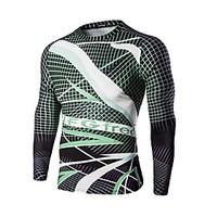 Men\'s Long Sleeve Bike Sweatshirt T-shirt Tops Breathable Comfortable Sports Printing Summer Exercise Fitness Leisure Sports