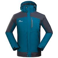 Men\'s 3-in-1 Jackets Waterproof Breathable Thermal / Warm Windproof Fleece Lining