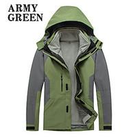 mens fashional 3 in 1 jackets waterproof breathable thermal warm windp ...