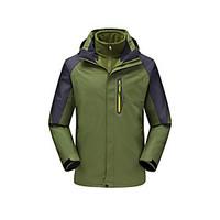Men\'s Fashional 3-in-1 Jackets Waterproof Breathable Thermal / Warm Windproof Fleece Lining Winter Jackets