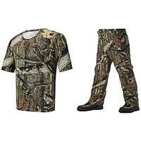 Men Outdoor Sports Clothing Camo Suits For Hunting Fishing Camo Tshirt Spring Pant