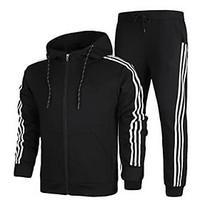 Men\'s Running Tracksuit Windproof Spring Fall/Autumn Sports Wear Running Polyester