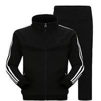 Men\'s Long Sleeve Running Tracksuit Thermal / Warm Fall/Autumn Sports Wear Running Polyester