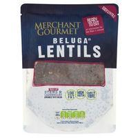 Merchant Gourmet Black Beluga Lentils - Ready To Eat (250g x 6)