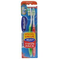 Mega Value Wisdom Toothbrush XtraClean Medium Two Pack