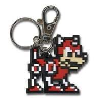 mega man 10 8bit rush keychain