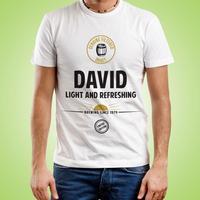 mens customised light refreshing tee