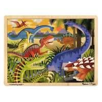 Melissa & Doug Wooden Jigsaw Puzzle Dinosaurs