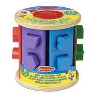 melissa doug match and roll shape sorter